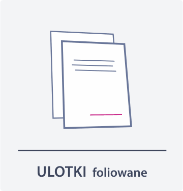 Ulotki foliowane - tył