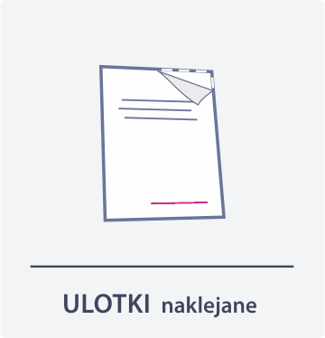 Ulotki samoprzylepne - ikona