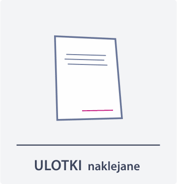 Ulotki samoprzylepne - tył