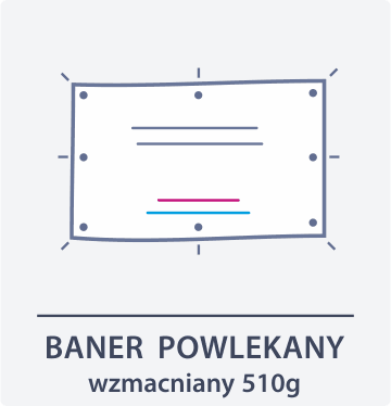 Baner powlekany 510g - tył