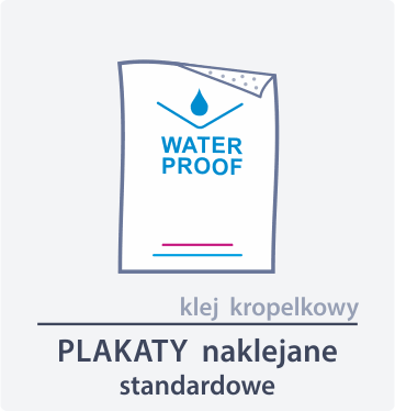 Plakaty naklejane - klej kropelkowy