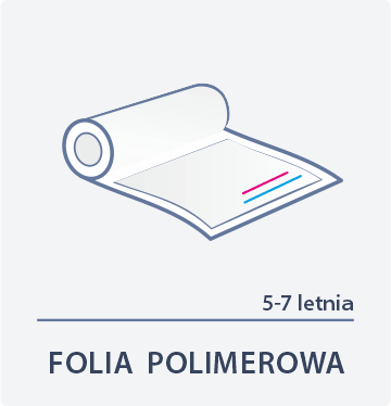 Folia polimerowa laminowana - tył