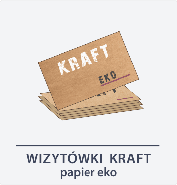 Wizytówki Kraft - tył
