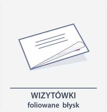 ikona wizytówki foliowane błysk Drukarnia DGprint.pl