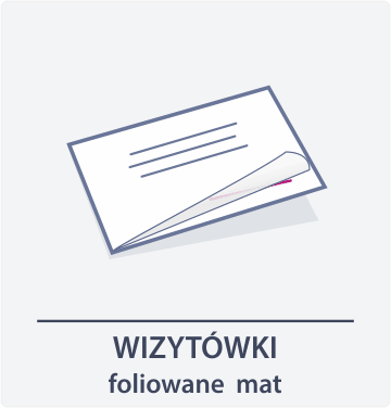 ikona wizytówki foliowane mat Drukarnia DGprint.pl