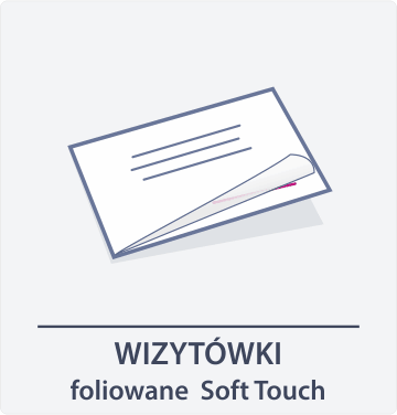 ikona wizytówki foliowane Soft Touch Drukarnia DGprint.pl
