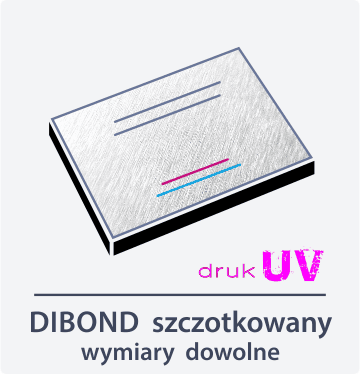 ikona dibond szczotkowany dowolny Drukarnia DGprint.pl