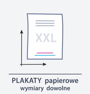 ikona plakaty XXL papierowe wymiar dowolny Drukarnia DGprint.pl