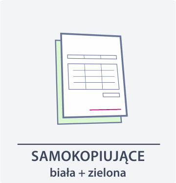 ikona samokopia biala + zielona Drukarnia DGprint
