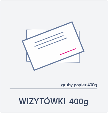 Wizytówki 400g - tył