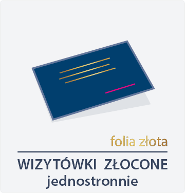 Wizytówki złocone jednostronnie - ikona tył
