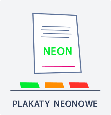 Plakaty neonowe