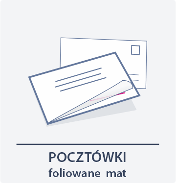 ikona pocztówki folia mat Drukarnia DGprint.pl