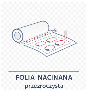 Folia nacinana przezroczysta - tył