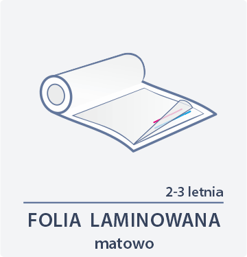 Folia laminowana matowo