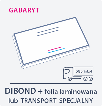DIBOND oklejany GABARYT - odbiór osobisty - tył