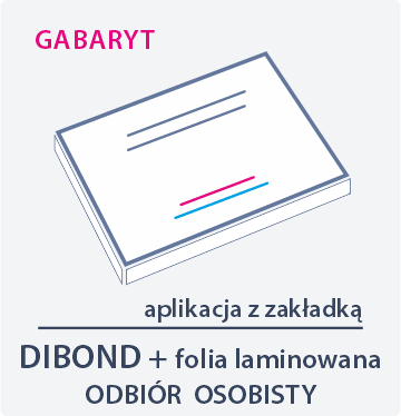 DIBOND oklejany GABARYT - odbiór osobisty