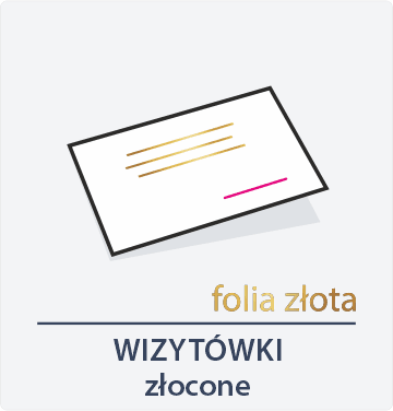 Wizytówki złocone KAT