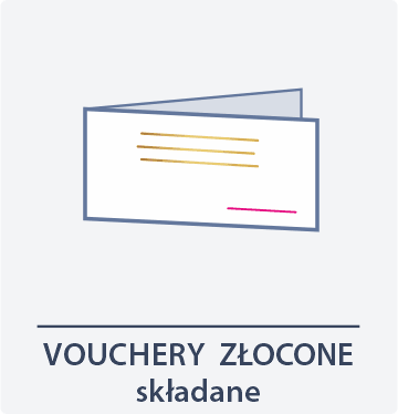 Vouchery złocone składane KAT - tył