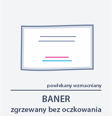 baner zgrzewany bez oczkowania Drukarnia DGprint.pl