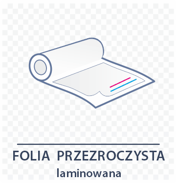 ikona folia przezroczysta laminowana Drukarnia Dgprint.pl