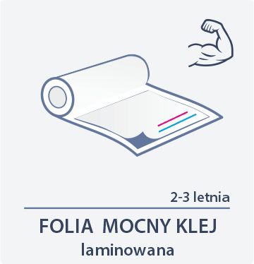 folia mocny klej LAMINOWANA dgprint.pl B