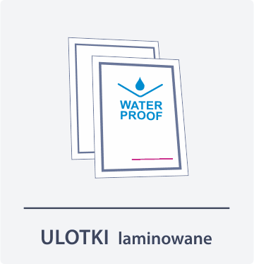 Ulotki laminowane - tył